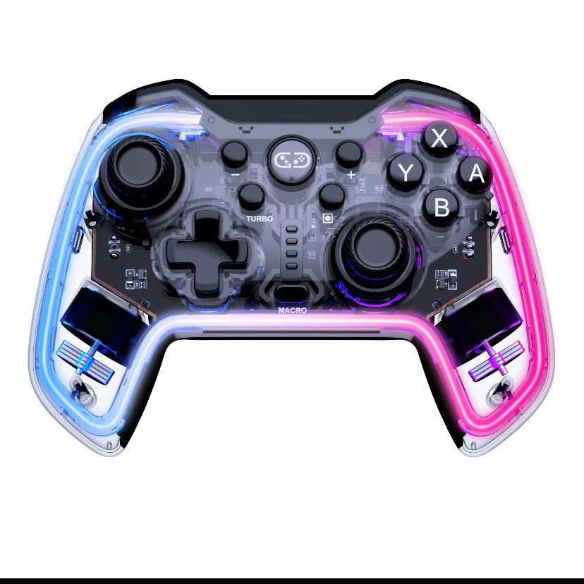 Gaming Controller Neon RGB Multi-color Illuminated Gaming Controller