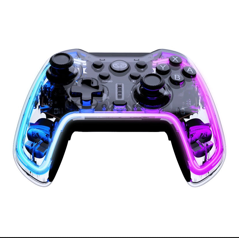 Gaming Controller Neon RGB Multi-color Illuminated Gaming Controller